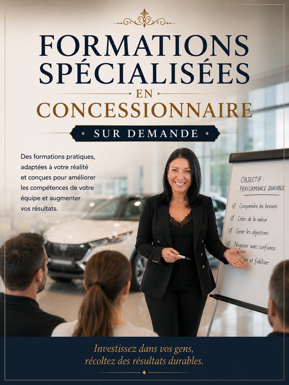 Formations spécialisées en concessionnaire sur demande — Stéphanie Beaumier
